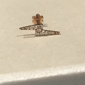 Maria Tash Lighting Bolt Threaded Earring